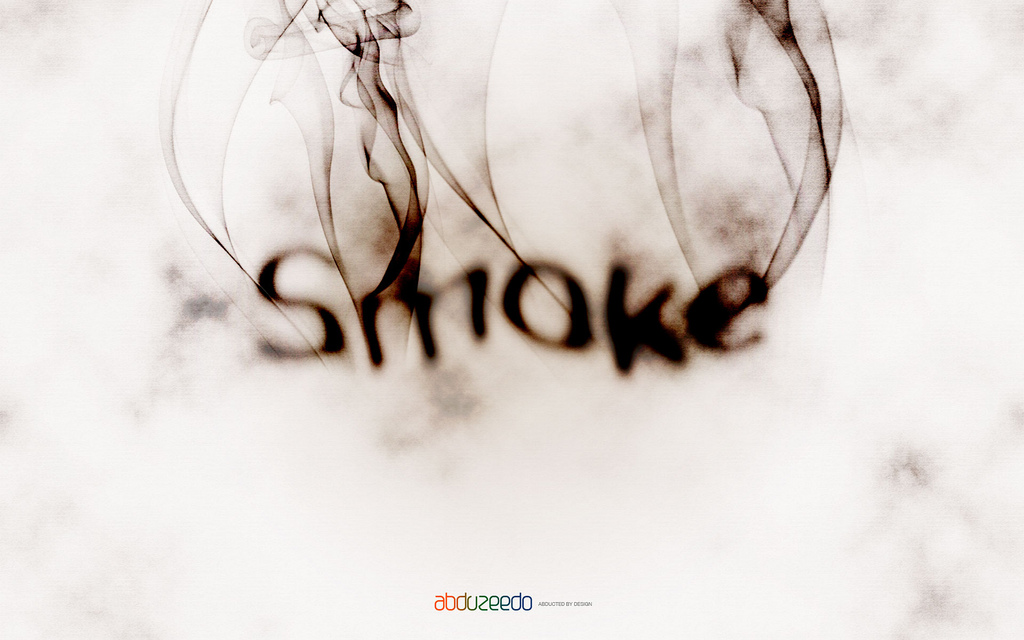 Smoke Text Effect Photoshop