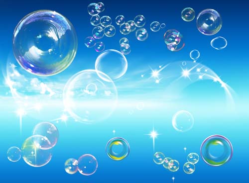 8 Water Bubbles PSD Images