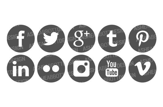 Social Media Facebook Twitter Instagram Icons