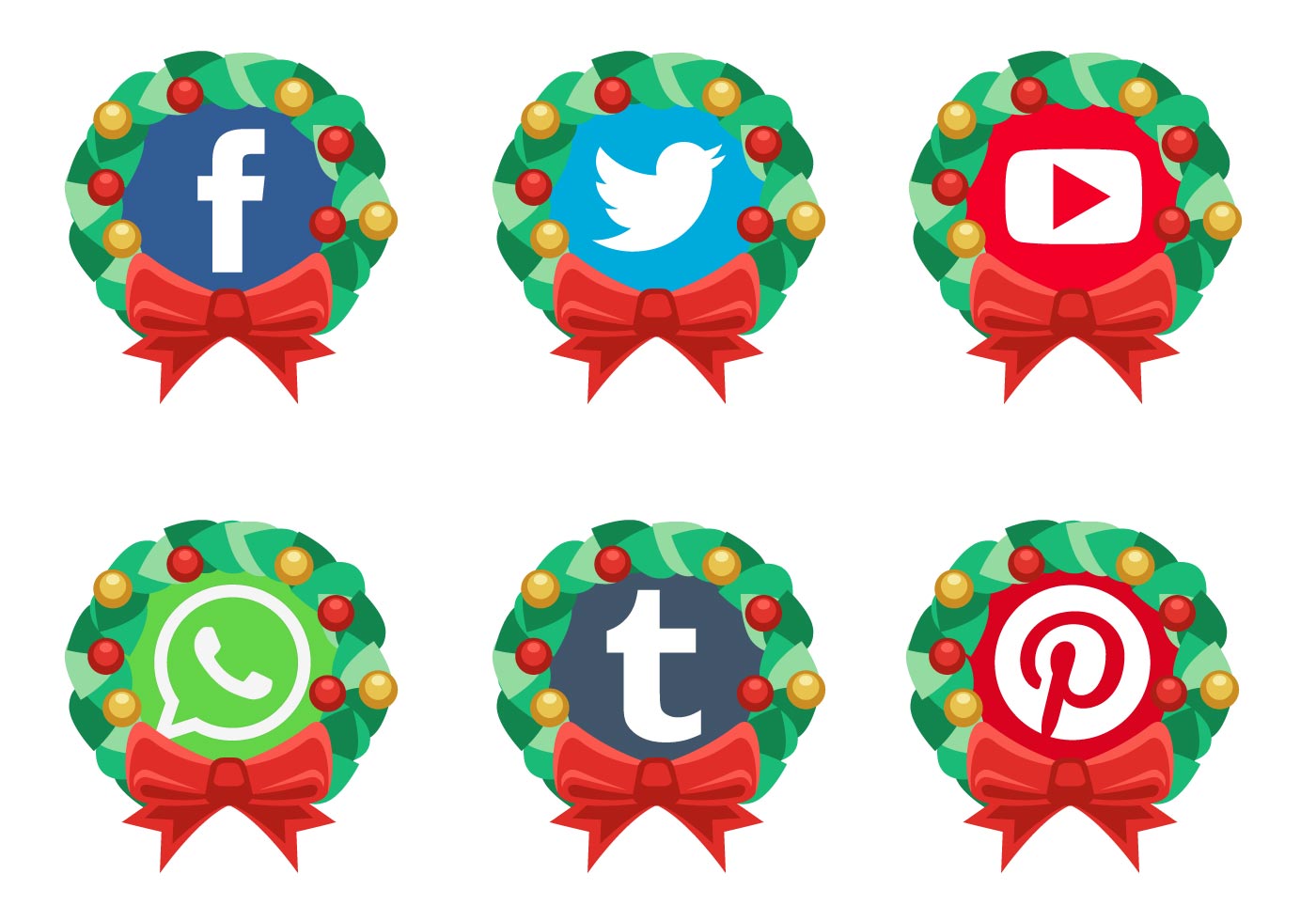 Social Media Icons Vector Free