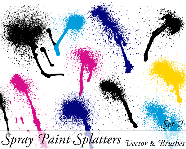 Spray Paint Splatter Vector