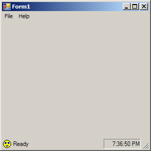 Status Bar C# Windows Forms