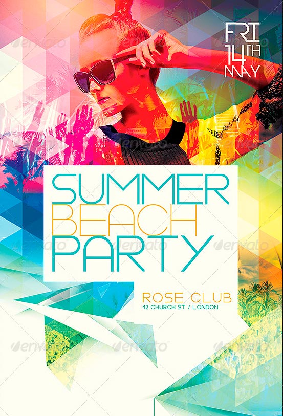 Summer Beach Party Flyer Template