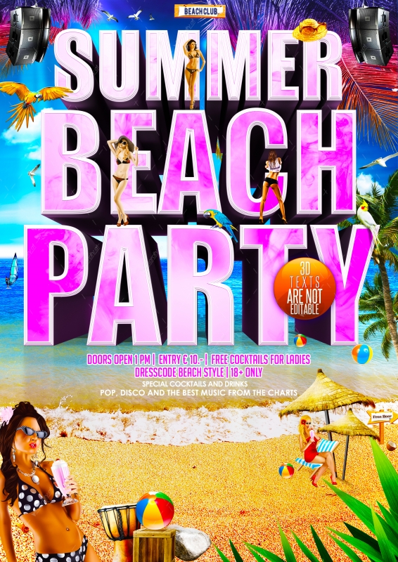 Summer Beach Party Flyer