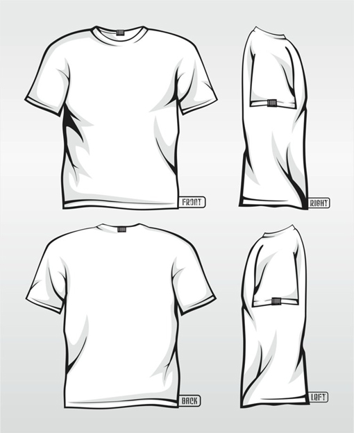 T-Shirt Template Vector