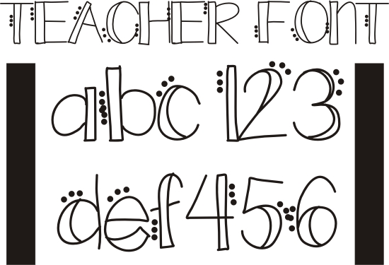 14 Cute Fonts To Draw Images