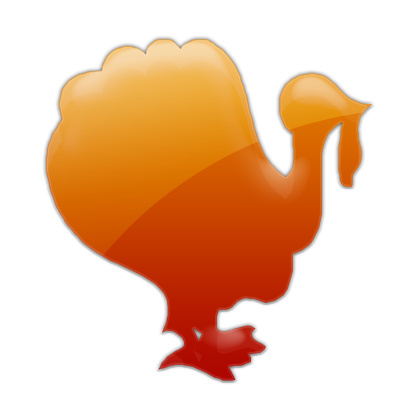 Turkey Icons Thanksgiving