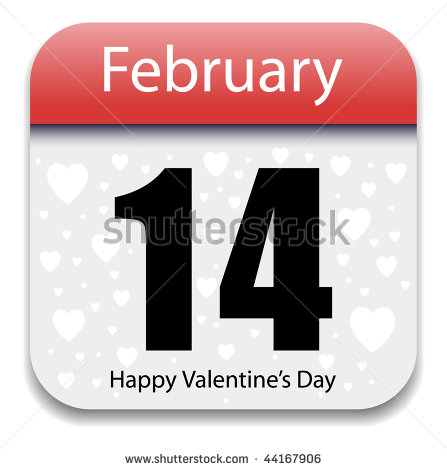 Valentine's Day Date Calendar Valentine's Day Date Calendar