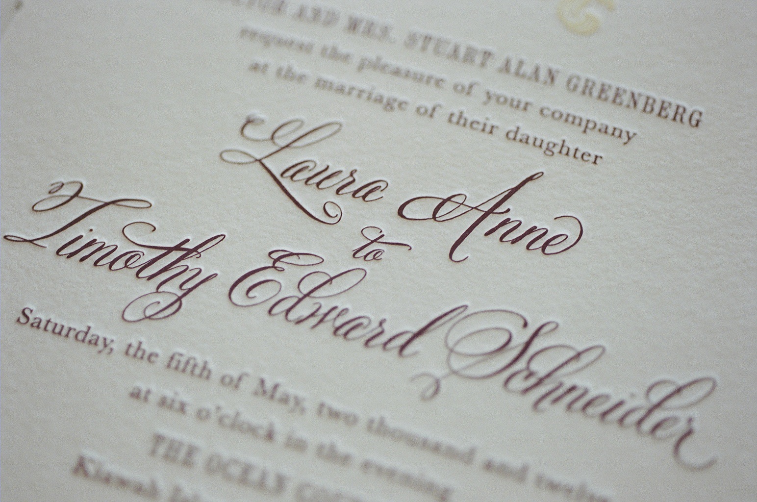 Wedding Invitation Calligraphy Font