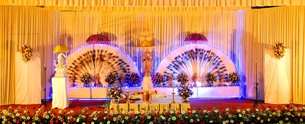 Wedding Stage Decoration with Flowers