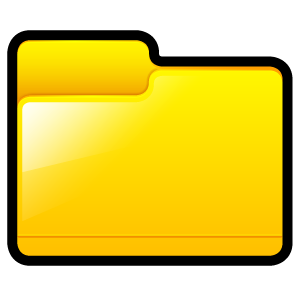 Yellow File Folder Icon