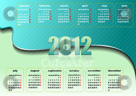 2012 Calendar Clip Art