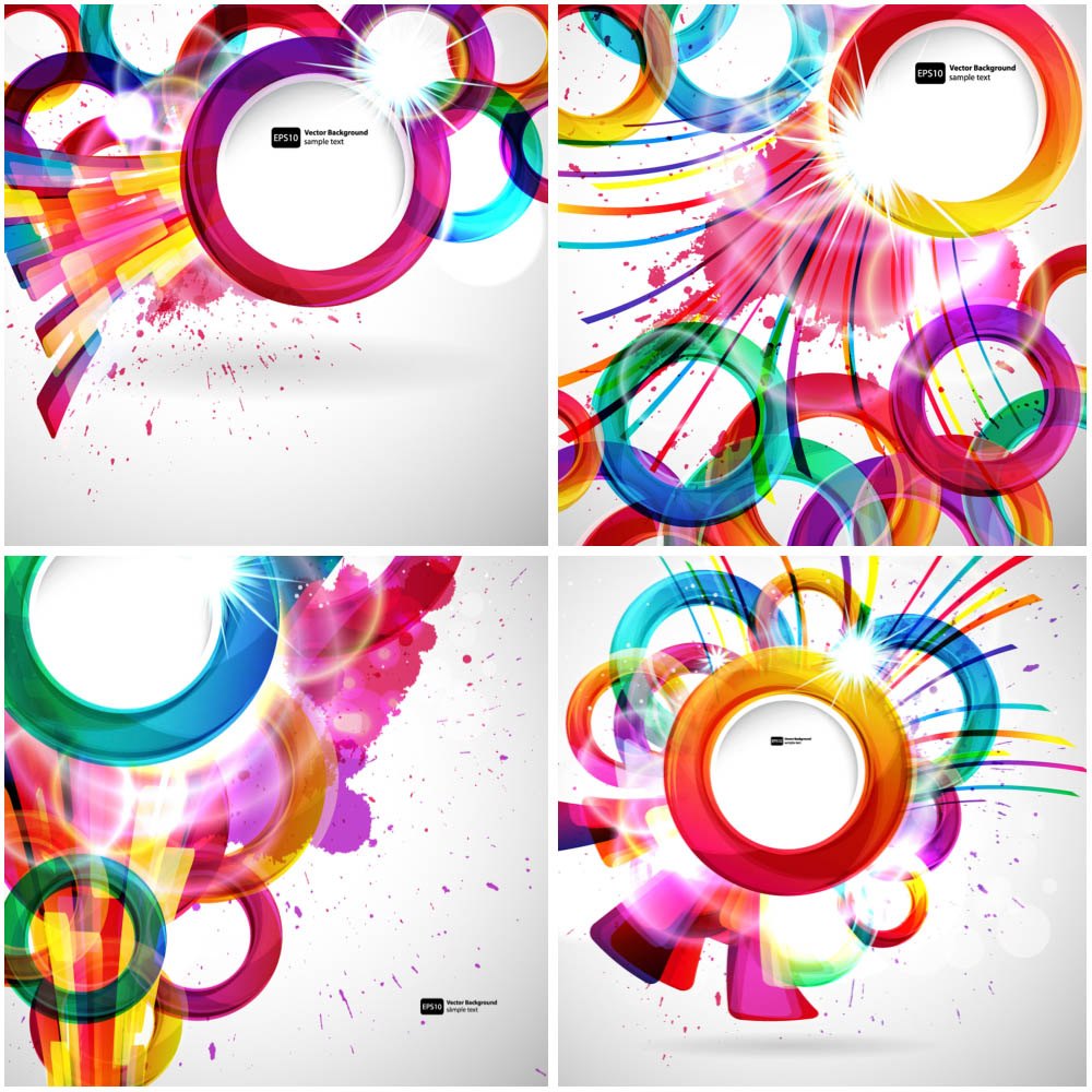 Abstract Circle Vector Art