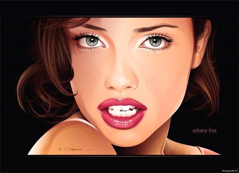 Adriana Lima Drawing