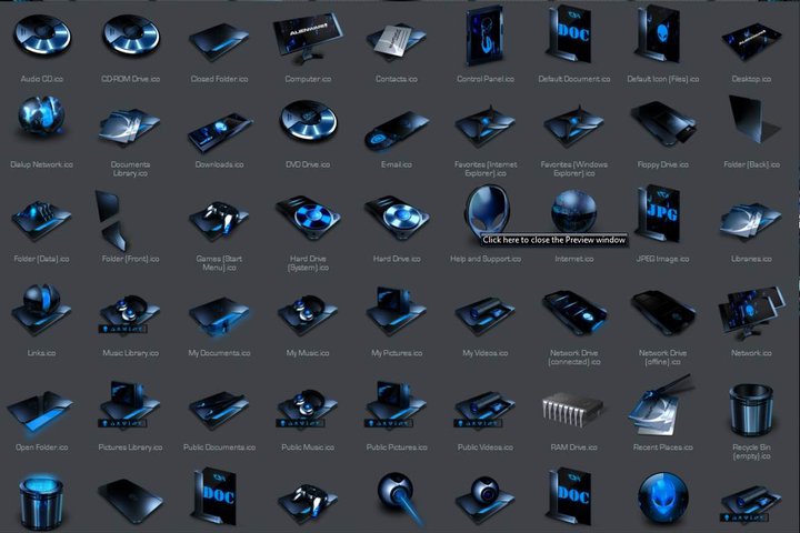 Alienware Icon Pack Windows 7