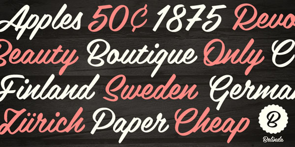 Belinda Font Script Belinda Font Script