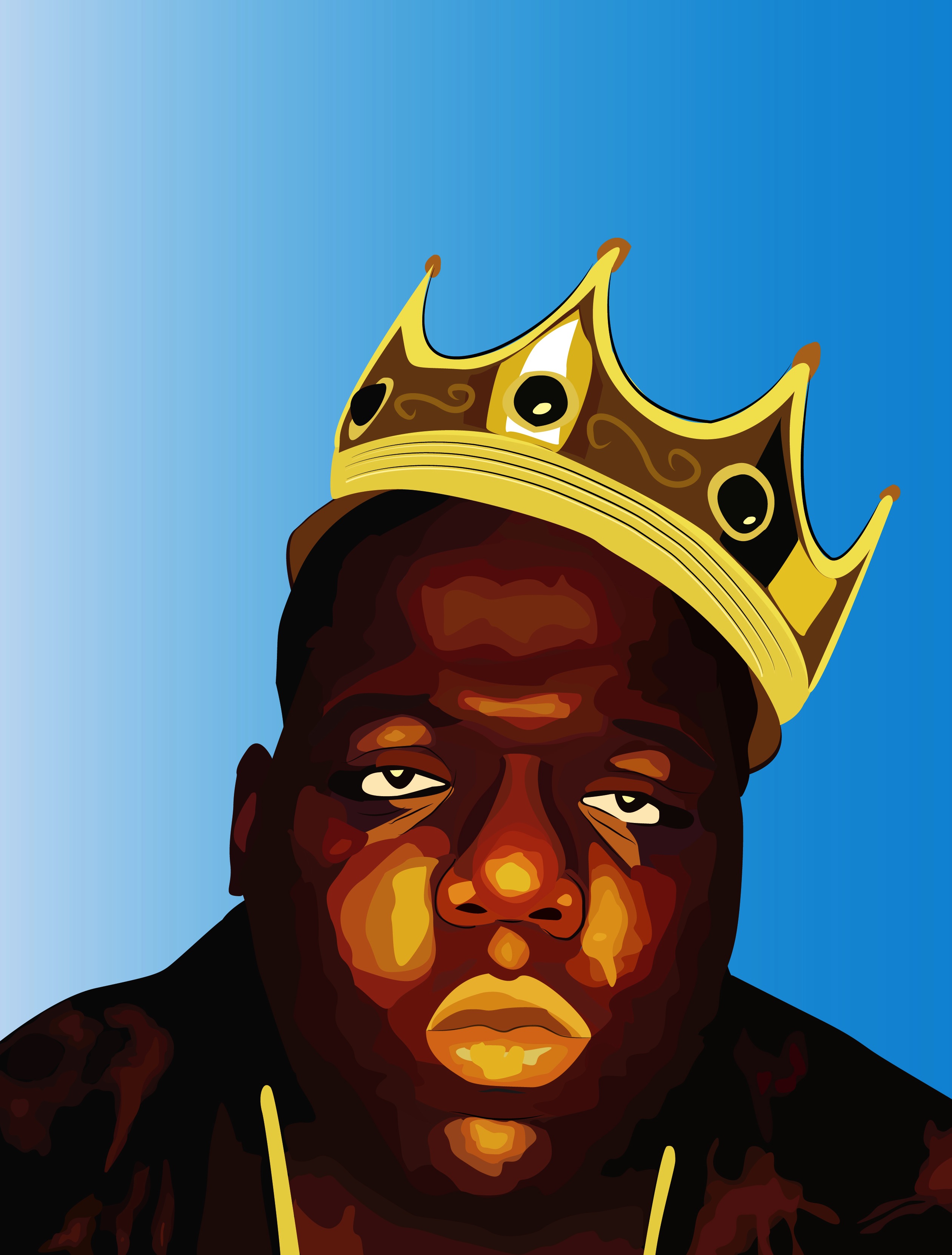 Biggie Smalls with Crown