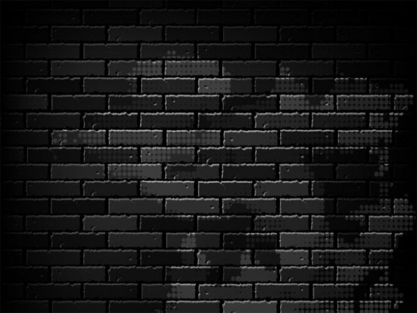 Black Brick Wall Vector