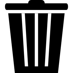 Black Recycle Bin Icon