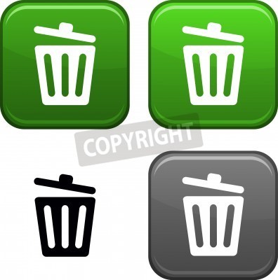 Black Recycle Bin Icon