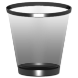 Black Recycle Bin Icon