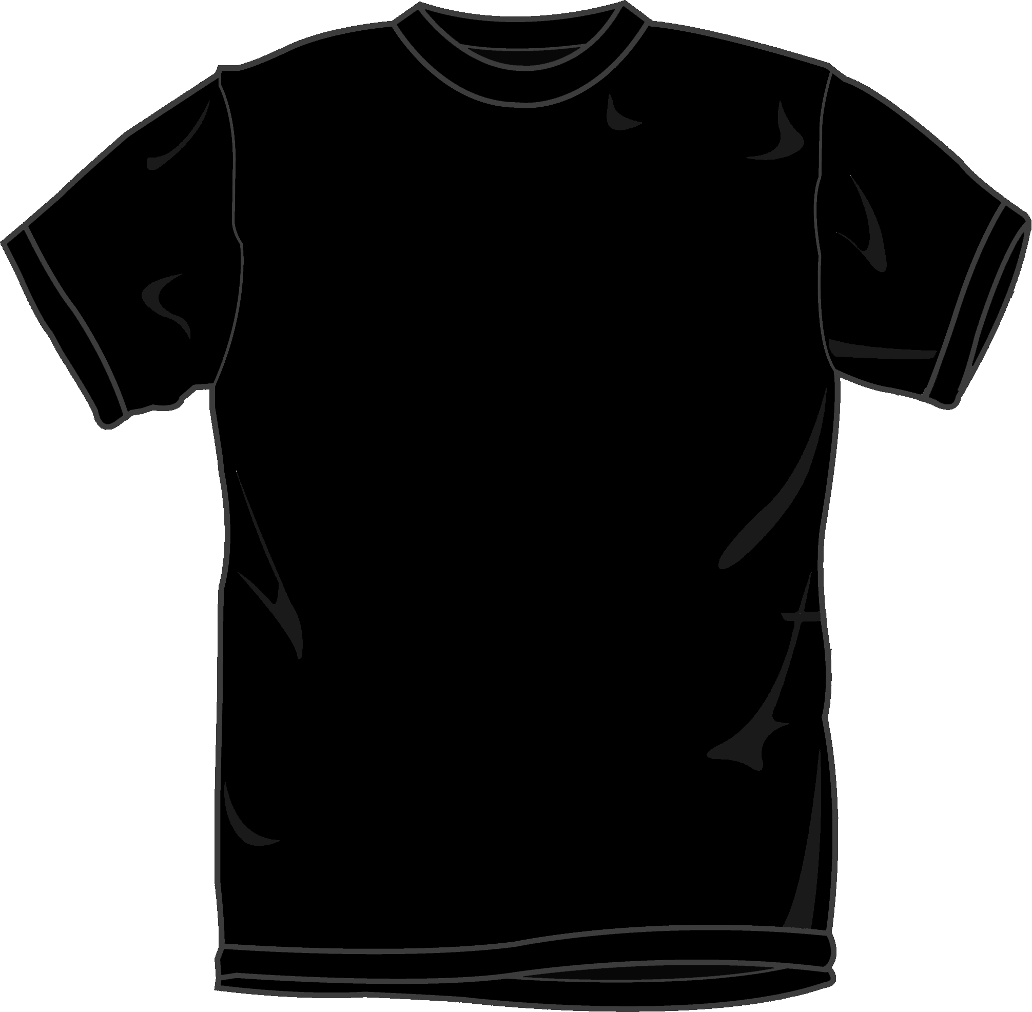 Black T-Shirt Template