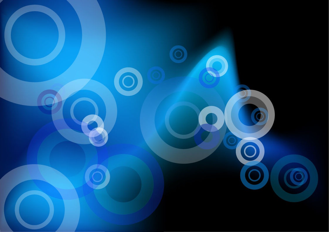 Blue Abstract Circle Vector Art