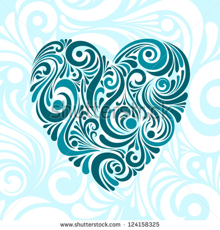 Blue Heart Vector