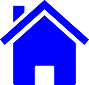 Blue House Clip Art Free