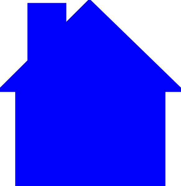 Blue House Clip Art