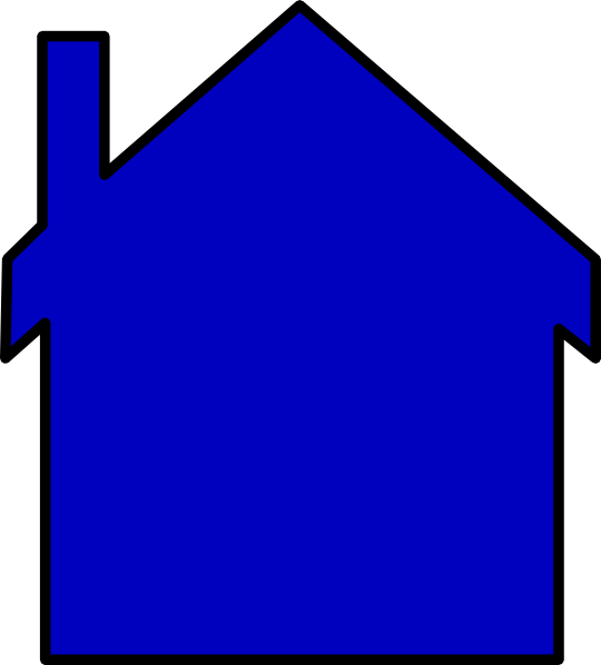 Blue House Clip Art