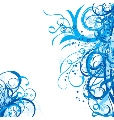 Blue Swirl Vector Design