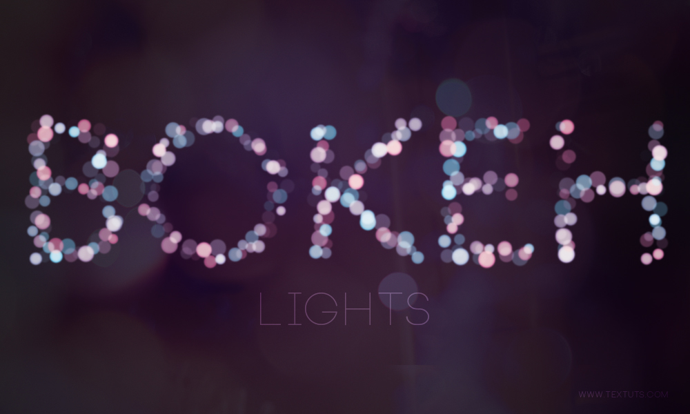 Bokeh Effect Photoshop Text Bokeh Effect Photoshop Text