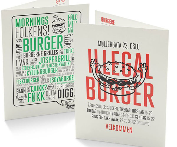 Burger Restaurant Menu Design