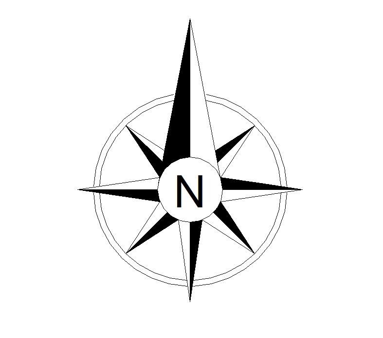 12 CAD North Arrow Vector Images