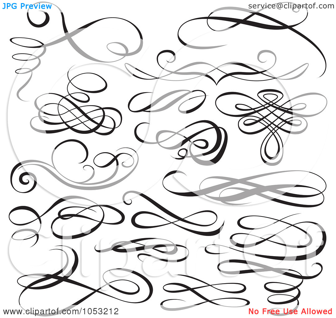 Calligraphy Designs Clip Art