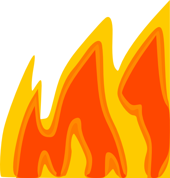 Cartoon Flame Fire Clip Art