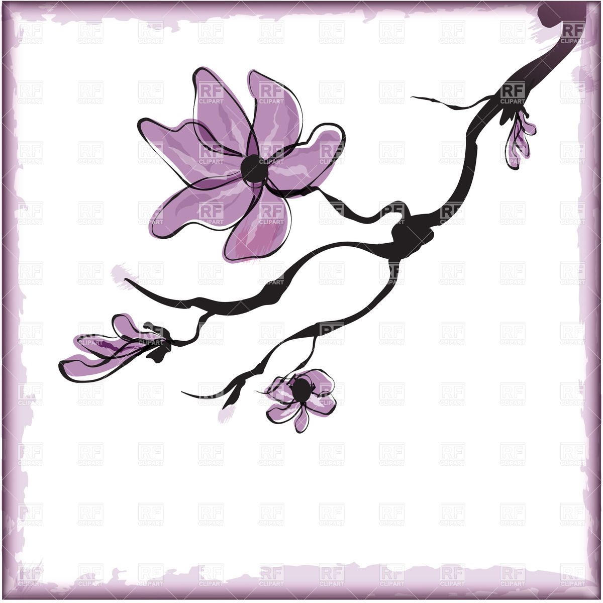 Cherry Blossom Flower Clip Art Cherry Blossom Flower Clip Art