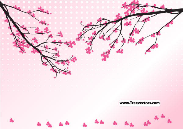 Cherry Blossom Tree Vector Cherry Blossom Tree Vector