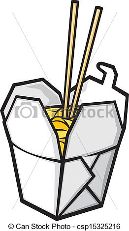 Chinese Food Box Clip Art