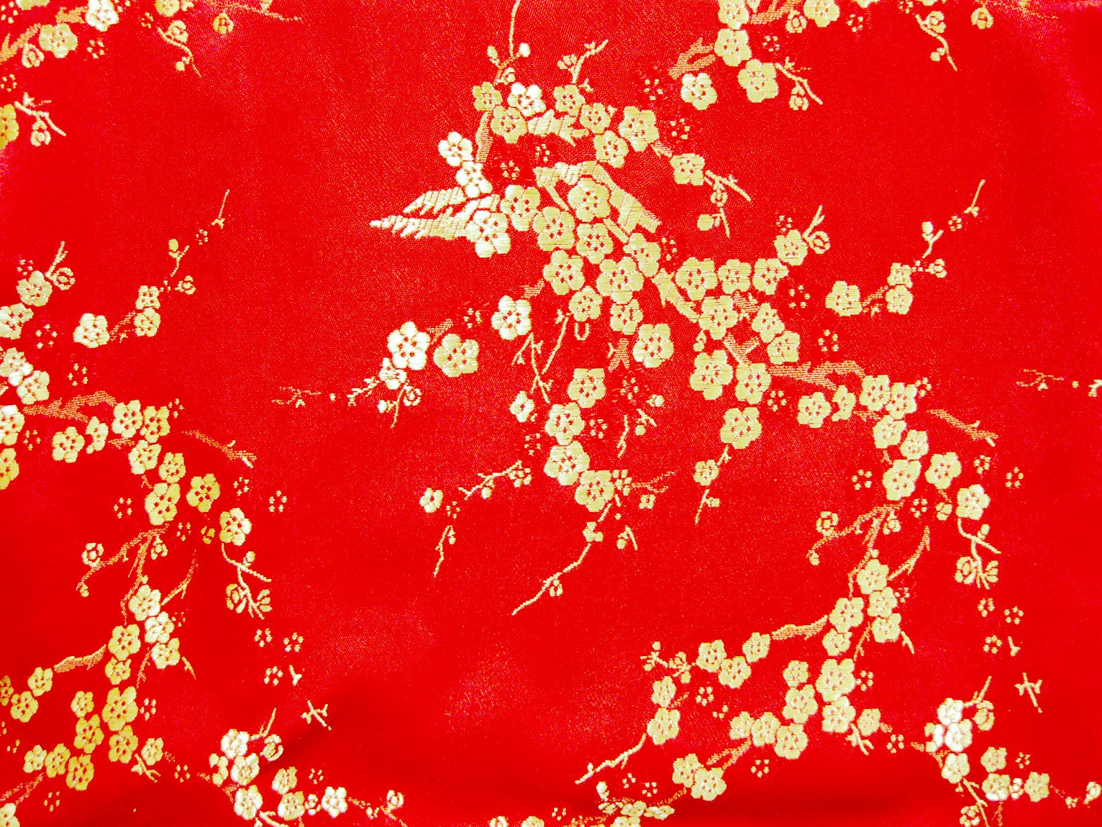 Chinese Silk Flower Pattern