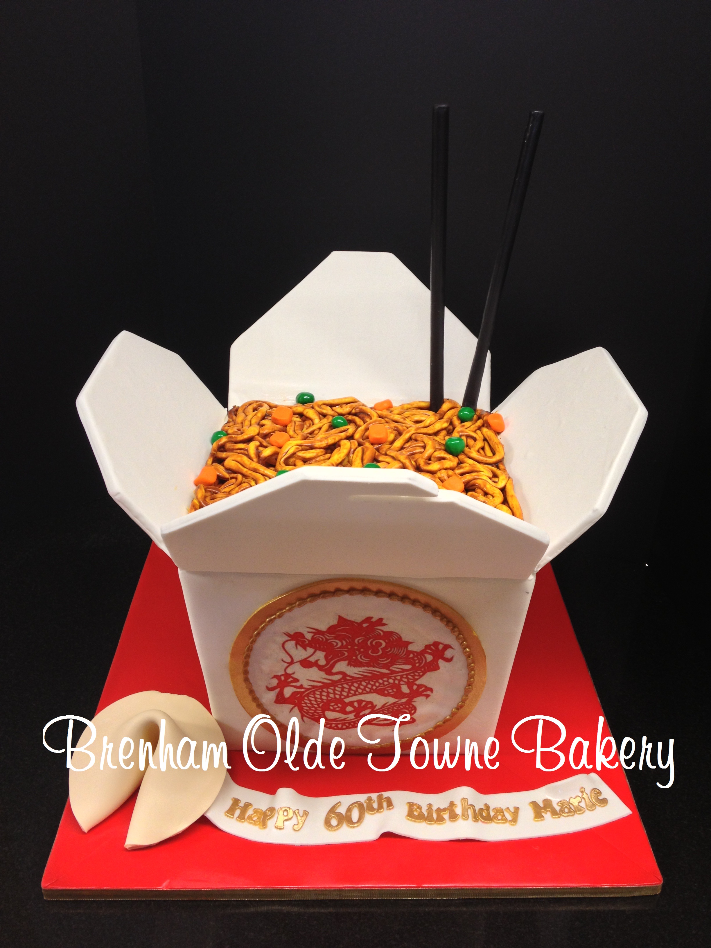 Chinese Take Out Box Cake Chinese Take Out Box Cake
