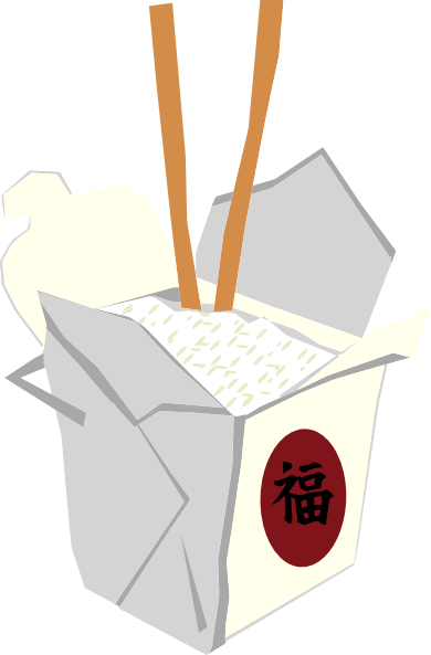 Chinese Take Out Box Clip Art