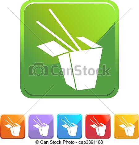 Chinese Take Out Box Clip Art