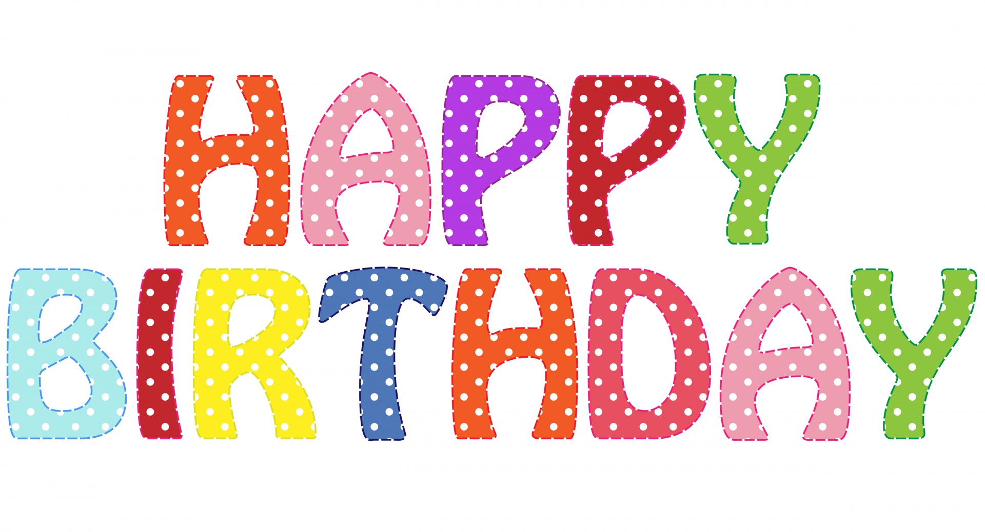 Clip Art Happy Birthday Text