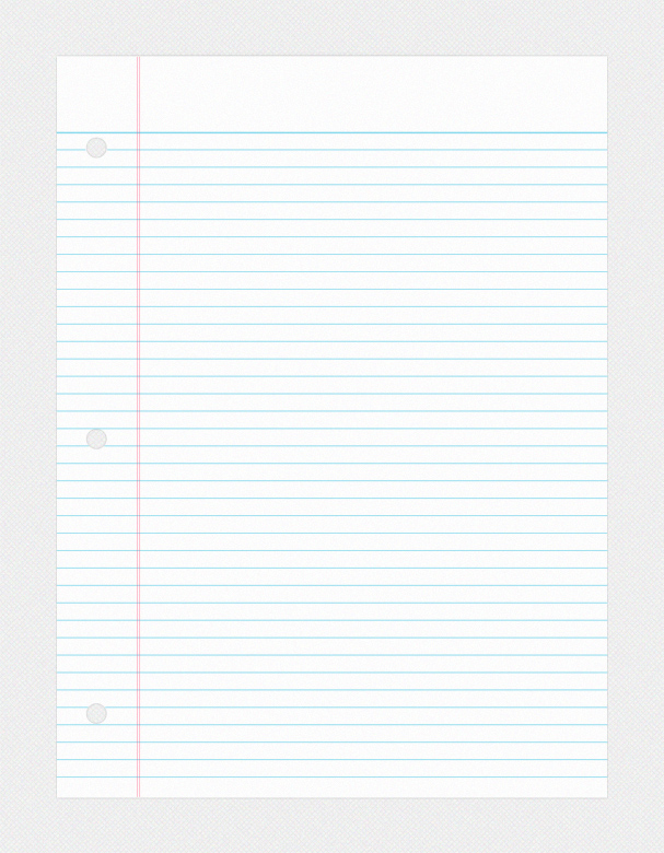 College Ruled Notebook Paper College Ruled Notebook Paper