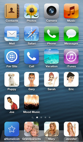 Contacts Icon On iPhone Home Screen