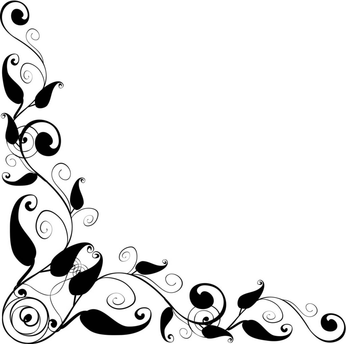 Corner Border Designs Clip Art Corner Border Designs Clip Art