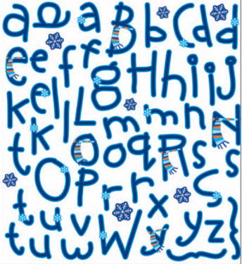 Cute Font Letters Alphabet