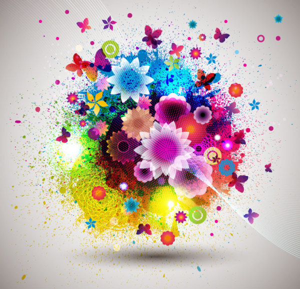 Designer Graphic Flower Design